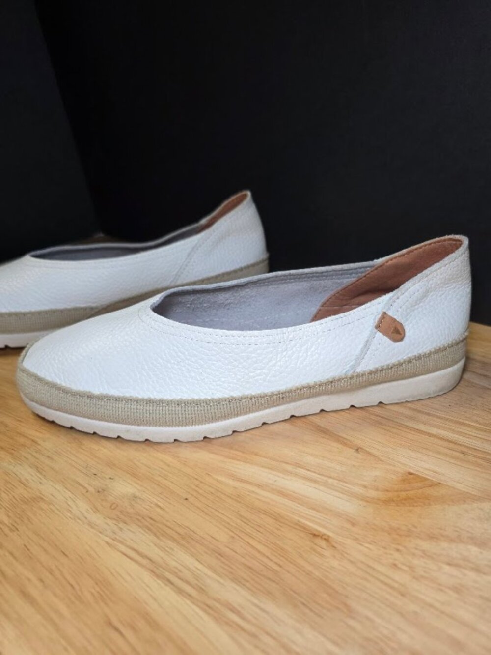 VERBENAS Noelia Made In Spain Leather Ballet Espadrilles EU-38 US-7.5